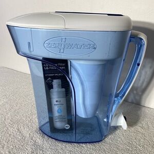 Culligan Zero Water Filtration Ready Pour Pitcher & Replacement Filter 12 Cup